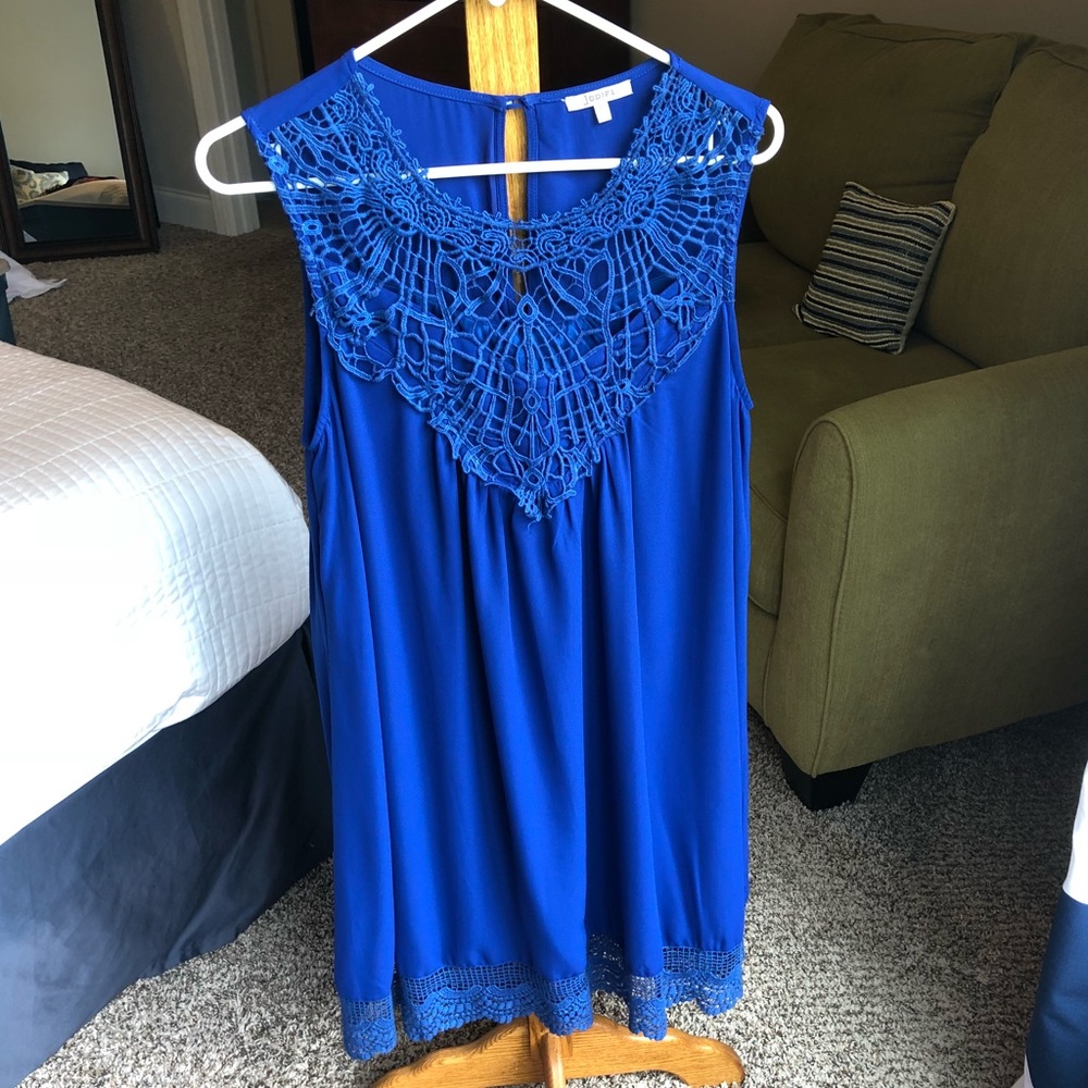 NWOT Blue Lace Dress